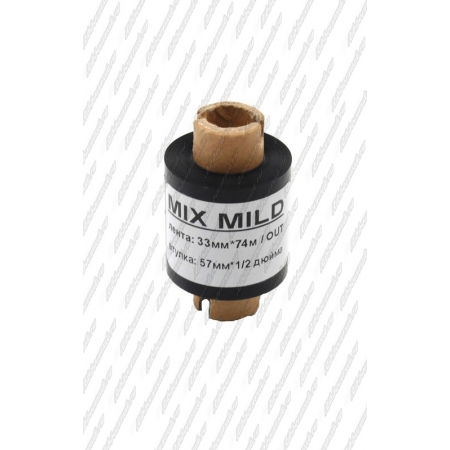 Риббон MIX MILD (wax/resin) 33мм 74м 1/2" 57 OUT