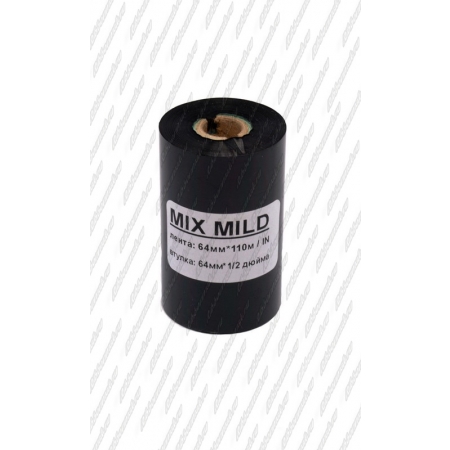 Риббон MIX MILD (wax/resin) 64мм 110м 1/2" 64 IN