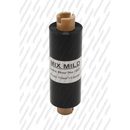 Риббон MIX MILD (wax/resin) 84мм 74м 1/2" 110 OUT